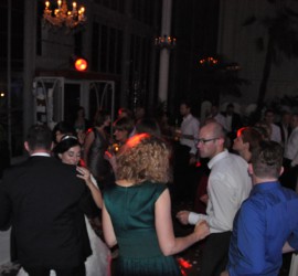 Das Schloßcafé im Palmenhaus wurde kurzerhand zum Club umfunktioniert!